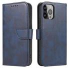For iPhone 14 Pro Calf Texture Buckle Flip Leather Phone Case(Blue) - 1