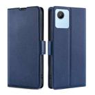 For Realme C30 4G/Narzo 50i Prime Ultra-thin Voltage Side Buckle Leather Phone Case(Blue) - 1