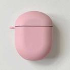 For Xiaomi Redmi Buds 4 Earphone PC Solid Color Frosted Protective Case(Pink) - 1