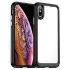 For iPhone XS Max Colorful Series Acrylic + TPU Phone Case(Black) - 1