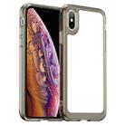 For iPhone X / XS Colorful Series Acrylic + TPU Phone Case(Transparent Grey) - 1