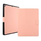 For iPad 9.7 (2018) / (2017) Electric Pressed Texture Horizontal Flip Leather Case with Holder & Pen Slot(Pink) - 1