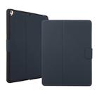 For iPad 9.7 (2018) / (2017) Electric Pressed Texture Horizontal Flip Leather Case with Holder & Pen Slot(Dark Gray) - 1