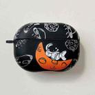 For Xiaomi Redmi Buds 4 Pro Earphone PC Cartoon Frosted Protective Case(Black) - 1