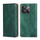 For OnePlus 10T Gloss Oil Solid Color Magnetic Leather Phone Case(Green) - 1