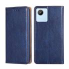 For Realme C30 4G/Narzo 50i Prime Gloss Oil Solid Color Magnetic Leather Phone Case(Blue) - 1