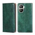 For Honor X40i Gloss Oil Solid Color Magnetic Leather Phone Case(Green) - 1