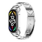 For Xiaomi Mi Band 7 / 7 NFC MIJOBS Stainless Steel Watch Band, Style:TF2 V Type(Silver) - 1