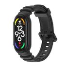 For Xiaomi Mi Band 5 / 6 / 7 MIJOBS GS Unibody Two-color Watch Band(Black) - 1