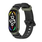 For Xiaomi Mi Band 5 / 6 / 7 MIJOBS GS Unibody Two-color Watch Band(Black Army Green) - 1