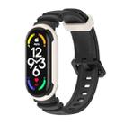 For Xiaomi Mi Band 5 / 6 / 7 MIJOBS GS Unibody Two-color Watch Band(Black Warm Grey) - 1