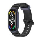 For Xiaomi Mi Band 5 / 6 / 7 MIJOBS GS Unibody Two-color Watch Band(Black Midnight Blue) - 1
