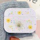 For AirPods Pro Gypsophila Flowers Pattern Wireless Earphone Protective Case(Yellow) - 1