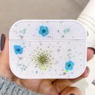 For AirPods Pro Gypsophila Flowers Pattern Wireless Earphone Protective Case(Blue) - 1