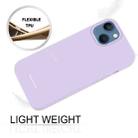 For iPhone 14 Plus GOOSPERY SILICONE Silky Soft TPU Phone Case (Lavender Grey) - 5