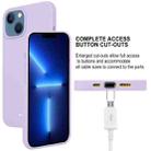 For iPhone 14 Plus GOOSPERY SILICONE Silky Soft TPU Phone Case (Lavender Grey) - 7