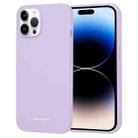 For iPhone 14 Pro GOOSPERY SILICONE Silky Soft TPU Phone Case(Purple) - 1