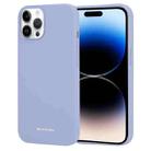 For iPhone 14 Pro GOOSPERY SILICONE Silky Soft TPU Phone Case(Lavender Grey) - 1