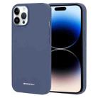 For iPhone 14 Pro GOOSPERY SILICONE Silky Soft TPU Phone Case(Blue) - 1