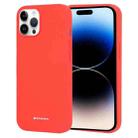 For iPhone 14 Pro Max GOOSPERY SILICONE Silky Soft TPU Phone Case (Red) - 1