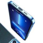 For iPhone 12 Pro Carbon Fiber Kevlar Electroplate Phone Case(Green) - 6