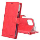 For iPhone 14 GOOSPERY BLUE MOON Crazy Horse Texture Leather Case (Red) - 1