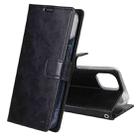 For iPhone 14 Plus GOOSPERY BLUE MOON Crazy Horse Texture Leather Case (Black) - 1