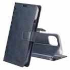 For iPhone 14 Plus GOOSPERY BLUE MOON Crazy Horse Texture Leather Case (Dark Blue) - 1