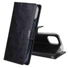 For iPhone 14 Pro GOOSPERY BLUE MOON Crazy Horse Texture Leather Case(Black) - 1