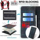 For iPhone 14 Plus RFID Anti-theft Brush Magnetic Leather Phone Case (Black) - 5