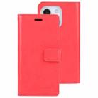 For iPhone 14 Plus MERCURY GOOSPERY MANSOOR 9 Card Slots Leather Case (Red) - 1