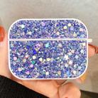 For AirPods Pro Glitter Sequins Wireless Earphone Protective Case(Dark Blue) - 1