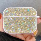 For AirPods Pro Glitter Sequins Wireless Earphone Protective Case(Gold) - 1