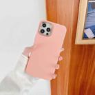 For iPhone 12 2.0mm Oil Injection PP Phone Case (Pink) - 1