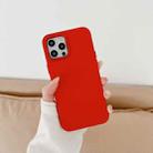 For iPhone 11 Pro Max 2.0mm Oil Injection PP Phone Case  (Red) - 1