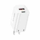 REMAX RP-U6 Magic Speed Series 30W USB+USB-C / Type-C Foldable Fast Charger, Specification:CN Plug(White) - 1