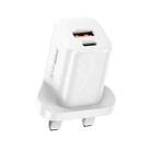 REMAX RP-U6 Magic Speed Series 30W USB+USB-C / Type-C Foldable Fast Charger, Specification:UK Plug(White) - 1