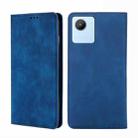 For Realme C30 4G/Narzo 50i Prime Skin Feel Magnetic Horizontal Flip Leather Phone Case(Blue) - 1