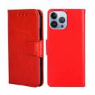 For iPhone 14 Pro Max Crystal Texture Horizontal Flip Leather Phone Case (Red) - 1