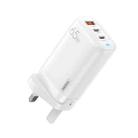 REMAX RP-U55 Territory Series 65W USB+Dual USB-C / Type-C Interface Fast Charger, Specification:UK Plug(White) - 1