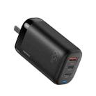 REMAX RP-U55 Territory Series 65W USB+Dual USB-C / Type-C Interface Fast Charger, Specification:CN Plug(Black) - 1