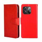 For OnePlus 10T Crystal Texture Horizontal Flip Leather Phone Case(Red) - 1