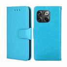 For OnePlus 10T Crystal Texture Horizontal Flip Leather Phone Case(Light Blue) - 1