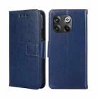 For OnePlus 10T Crystal Texture Horizontal Flip Leather Phone Case(Royal Blue) - 1