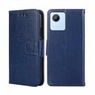 For Realme C30 4G/Narzo 50i Prime Crystal Texture Horizontal Flip Leather Phone Case(Royal Blue) - 1