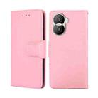 For Honor X40i Crystal Texture Horizontal Flip Leather Phone Case(Pink) - 1