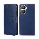 For Honor X40i Crystal Texture Horizontal Flip Leather Phone Case(Royal Blue) - 1