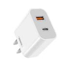 REMAX RP-U68 Speedy Series 20W USB+USB-C/Type-C Interface Fast Charger, Specification:CN Plug(White) - 1