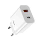 REMAX RP-U68 Speedy Series 20W USB+USB-C/Type-C Interface Fast Charger, Specification:EU Plug(White) - 1