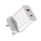 REMAX RP-U68 Speedy Series 20W USB+USB-C/Type-C Interface Fast Charger, Specification:UK Plug(White) - 1